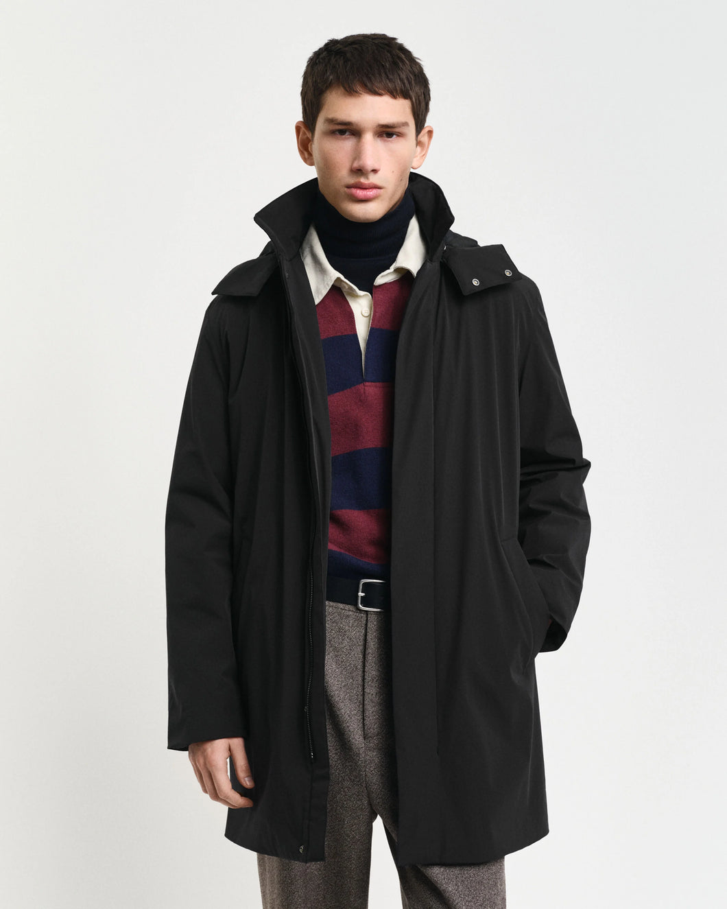 GANT - Padded Car Coat, Black ( Size L Only)