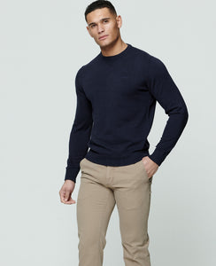 Magee - Carn Crew Knitwear, Navy