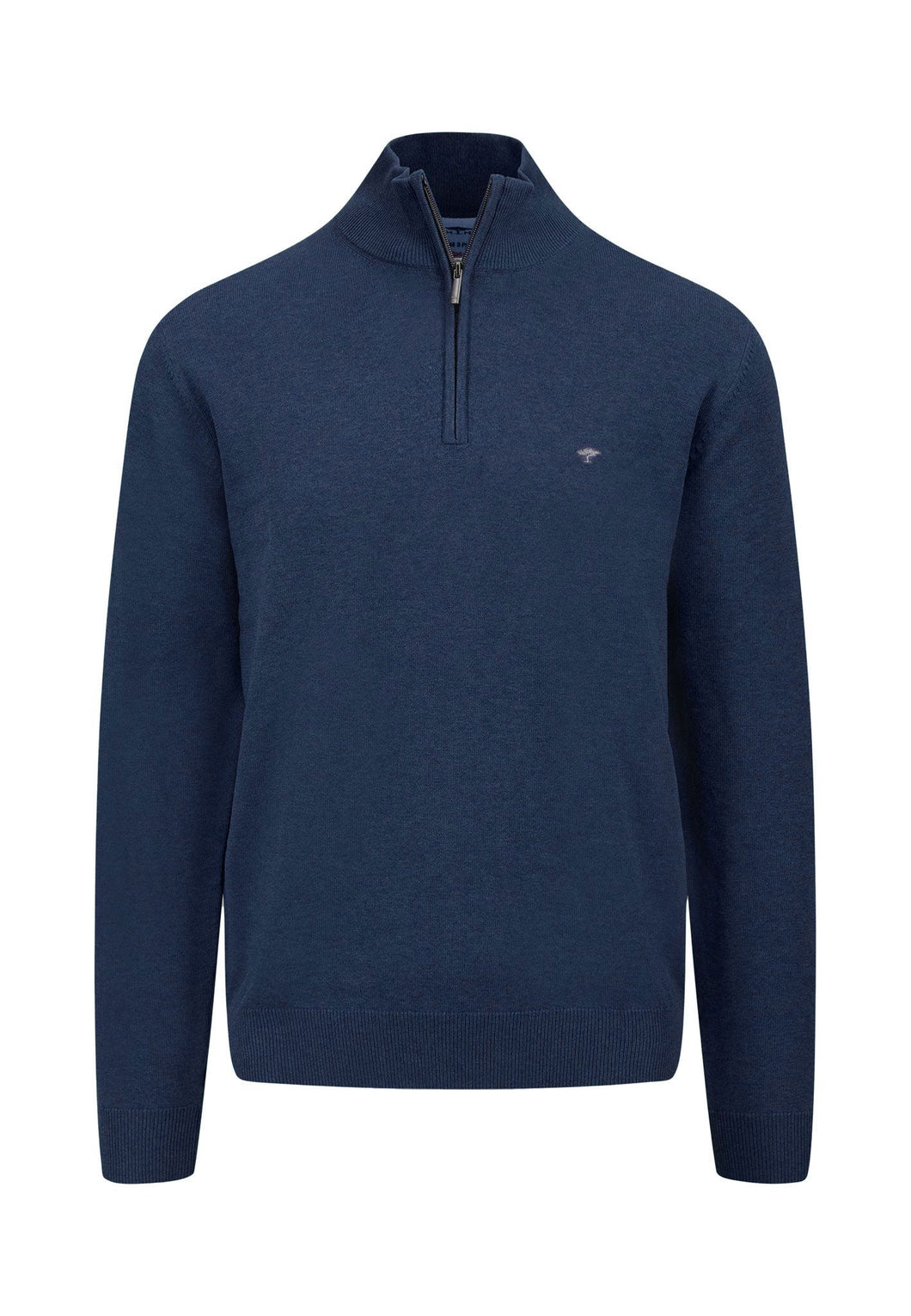 Fynch Hatton - Half Zip Knit Jumper, Night Blue