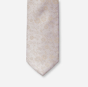 Olymp- Floral Silk Tie, Nautral