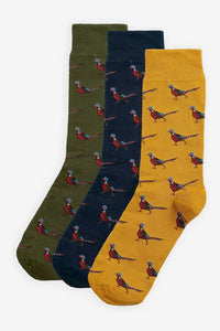 Barbour - Pheasant 3-Pack Sock Gift Set