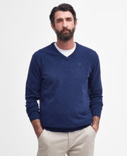 Load image into Gallery viewer, Barbour - Essential V-Neck Sweatshirt, Deep,Blue
