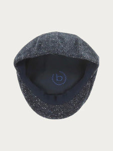 Bugatti - Hat With Herringbone Pattern, Denim Blue