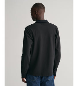 GANT - Reg Contrast Pique LS Rugger, Black