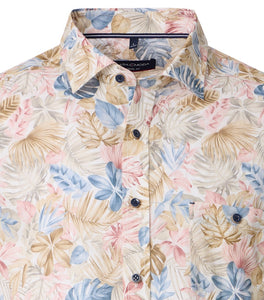 Casa Moda - Casual Fit Shirt, Summer Leaves