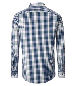 Casa Moda - Casual Fit Shirt, Gingham, Green-Blue