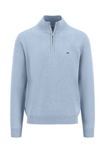 Load image into Gallery viewer, Fynch Hatton - Half Zip Knit Jumper, Light Blue
