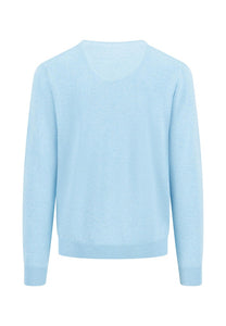 Fynch Hatton - V Neck, Light Blue