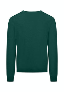 Fynch Hatton - V-Neck Sweater, Dark Emerald