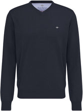 Load image into Gallery viewer, Fynch Hatton - V-Neck Jumper, Navy
