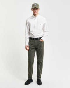 GANT - Regular Desert Jeans, Dark Earthy Green