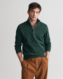 GANT - Sacker Rib Half Zip, Green