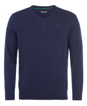 Load image into Gallery viewer, Barbour - Essential Lambs Wool V Neck, Navy
