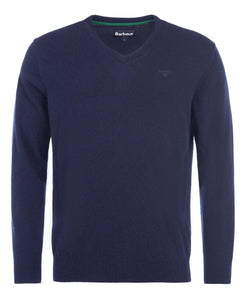 Barbour - Essential Lambs Wool V Neck, Navy