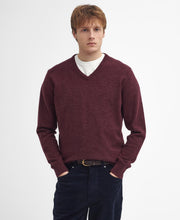 Load image into Gallery viewer, Barbour - Essential V-Neck Sweatshirt, Merlot
