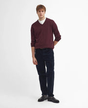 Load image into Gallery viewer, Barbour - Essential V-Neck Sweatshirt, Merlot
