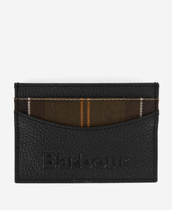 Barbour - Logo Leather Card Holder, Black