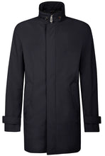 Load image into Gallery viewer, Bugatti - Mid Length Stretch Coat, Band Collar, Navy
