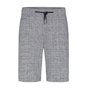 Bugatti - Check Drawstring Shorts, Grey