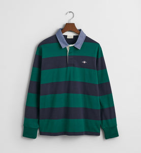 GANT - Chambray Stripe Heavy Rugger, Green