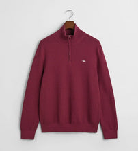 Load image into Gallery viewer, GANT - Cotton Micro Textured Half Zip, Wine Red (M, 2XL only)
