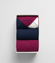 Load image into Gallery viewer, GANT - Argyle Socks 3-Pack Gift Box, Rich Wine
