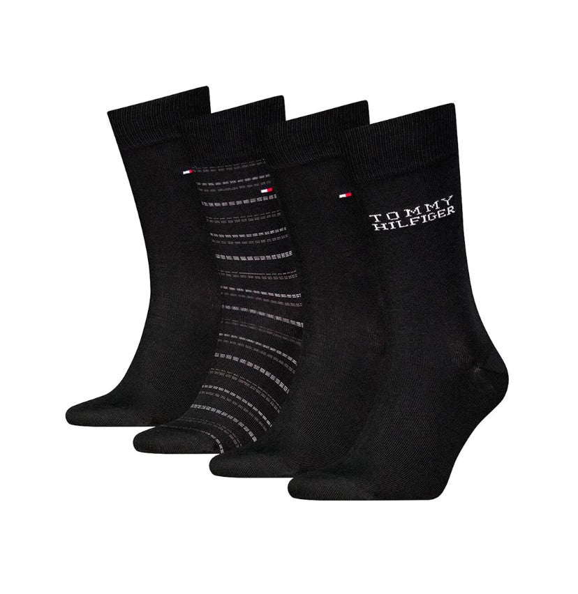 Tommy Hilfiger - 4 Pairs Tin Socks, Black