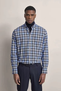 Bugatti - Botton Down Shirt, Check Navy