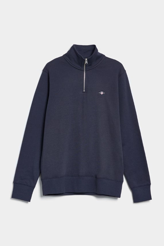 GANT - Reg Shield Halfzip Sweat, Midnight Blue