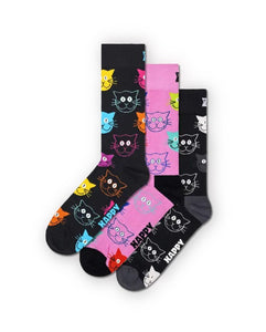 Happy Socks - 3 Pack Cats, Gift Set