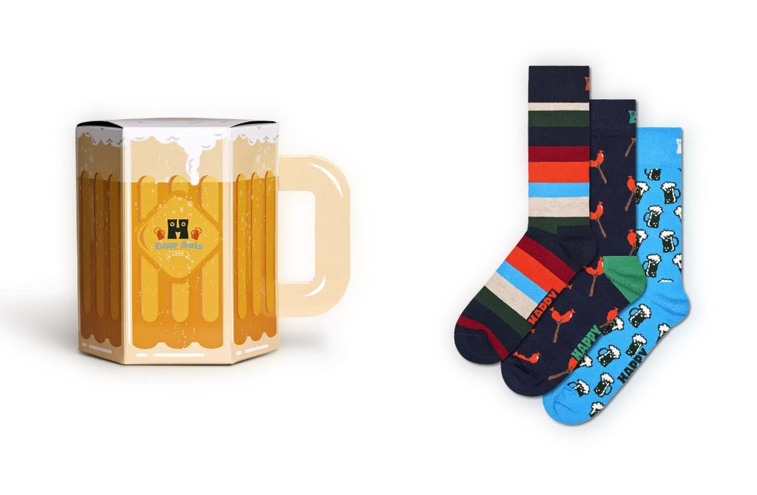 Happy Socks - 3-Pack Wurst And Beer Socks Gift Set