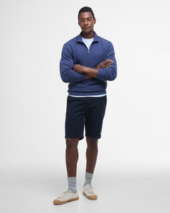 Barbour - Pique Interlock Half Zip Sweatshirt, Blue