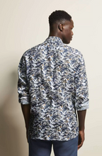 Load image into Gallery viewer, Bugatti - Pure Linen Shirt, Leaves print
