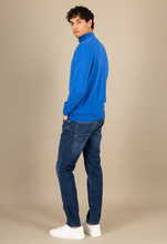 Load image into Gallery viewer, Fynch Hatton - Half Zip Knit Jumper, Strong Blue
