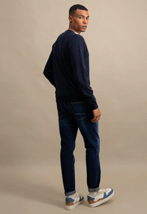 Fynch Hatton - V-Neck Jumper, Navy