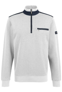 Bugatti - 3XL, Quarter Zip Sweatshirt, Grey