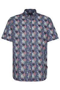 Bugatti - SS Shirt, Flower Print