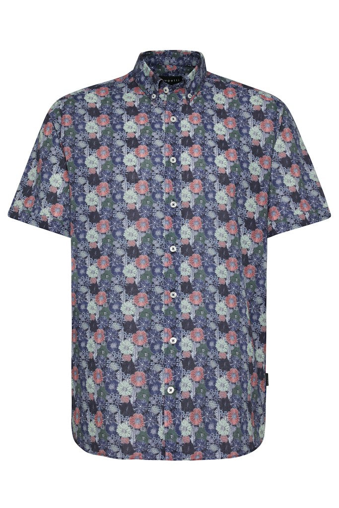 Bugatti - SS Shirt, Flower Print