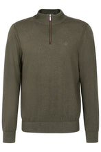 Load image into Gallery viewer, Bugatti - Cotton Cashmere Half Zip, Forest Green
