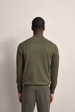 Load image into Gallery viewer, Bugatti - Cotton Cashmere Half Zip, Forest Green
