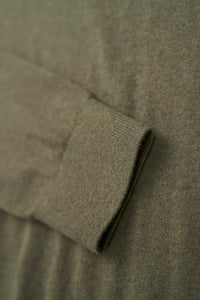 Bugatti - Cotton Cashmere Half Zip, Forest Green