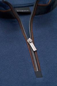 Bugatti - Half Zip Sweatshirt, Blue