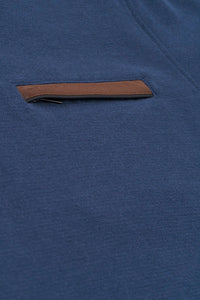 Bugatti - Half Zip Sweatshirt, Blue