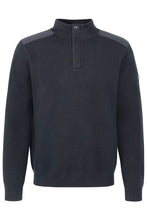 Load image into Gallery viewer, Bugatti - Half Zip Cotton Jumper, Navy
