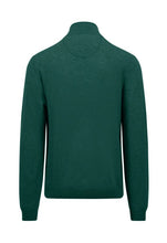 Load image into Gallery viewer, Fynch Hatton - 3XL Cashmere Half Zip, Dark Emerald
