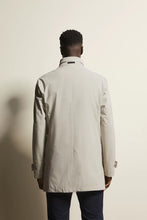 Load image into Gallery viewer, Bugatti - Mid Length Stretch Coat, Band Collar, Light Grey
