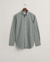 Load image into Gallery viewer, GANT - Regular Fit Micro Checked Poplin Shirt, Forest Green
