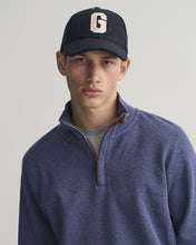 Load image into Gallery viewer, GANT - Sacker Rib Half-Zip Sweatshirt, Blue Melange(XL &amp; XXL Only)
