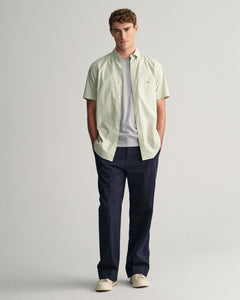 GANT - Poplin Short Sleeve Shirt, Milky Matcha