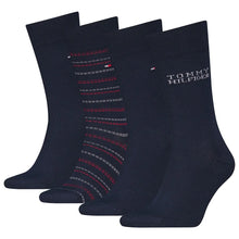 Load image into Gallery viewer, Tommy Hilfigger - 4-Pack Sock Giftbox, Navy
